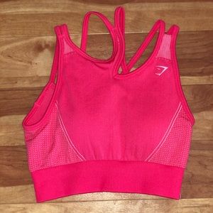 Gymshark Ultra Seamless Sports Bra in Neon Pink